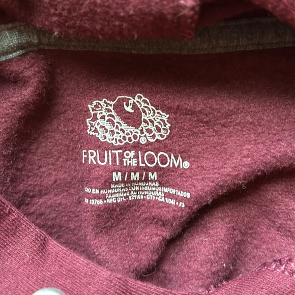 Women's Burgundy Hoodie - Picture 3 of 3